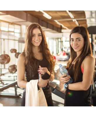Power Gym Hand Towels (12 Pack),  16x27, White with Colored Stripe, 100% Ring-Spun Cotton