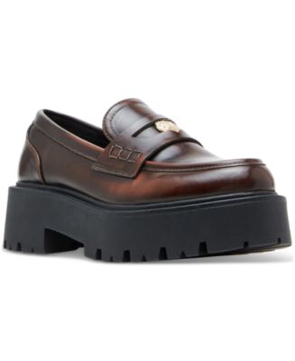 Madden Girl Calistaa Platform Lug Sole Penny Loafers - Macy's