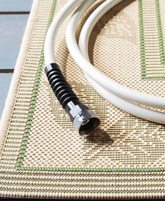 Courtyard CY0772 Natural and Olive 5'3" x 7'7" Outdoor Area Rug