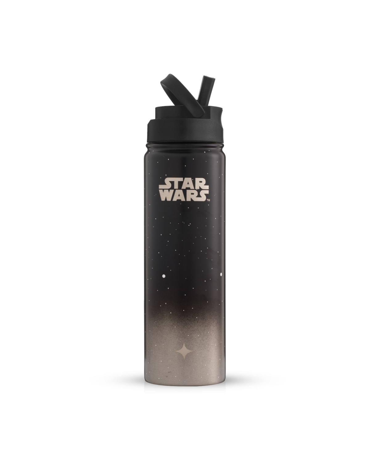 Joyjolt Star Wars Destinations Collection Death Star Vacuum Insulated Water Bottle In Black