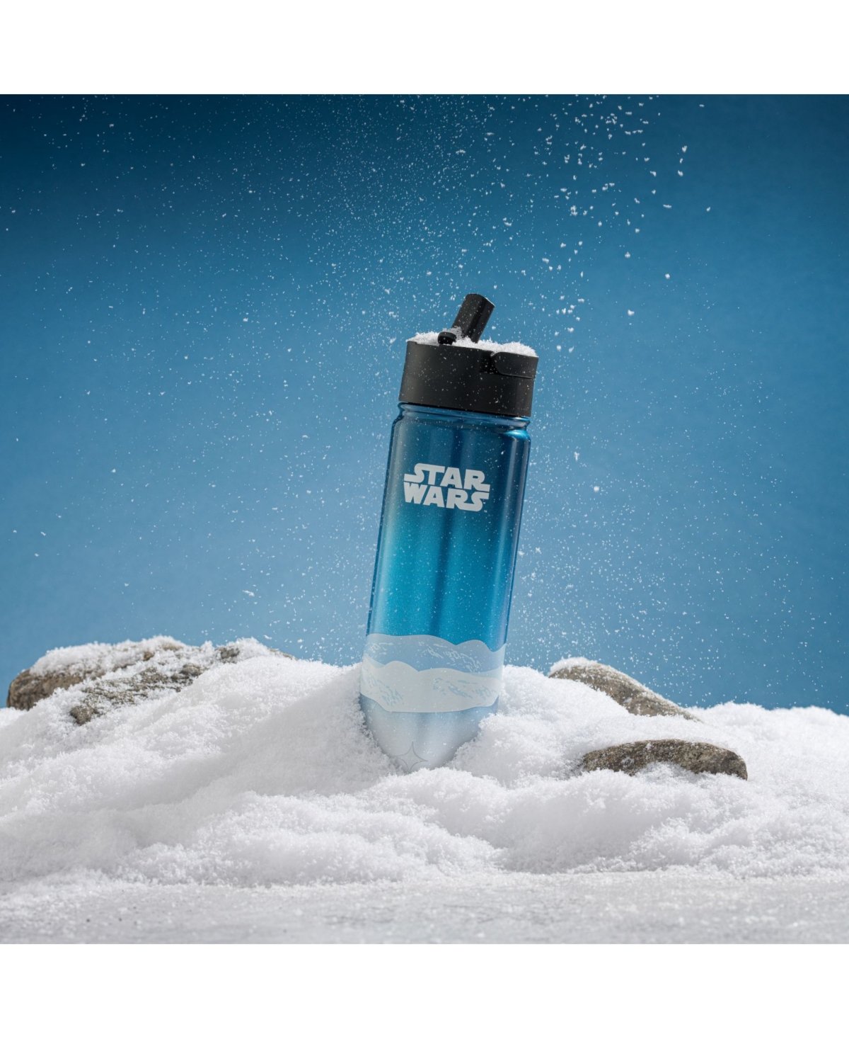 Shop Joyjolt Star Wars Destinations Collection Hoth Vacuum Insulated Water Bottle In Blue