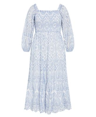 Plus Size Brodie 2 Tone Maxi Dress