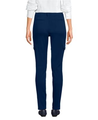 Petite Mid Rise Slim Cargo Chino Pants