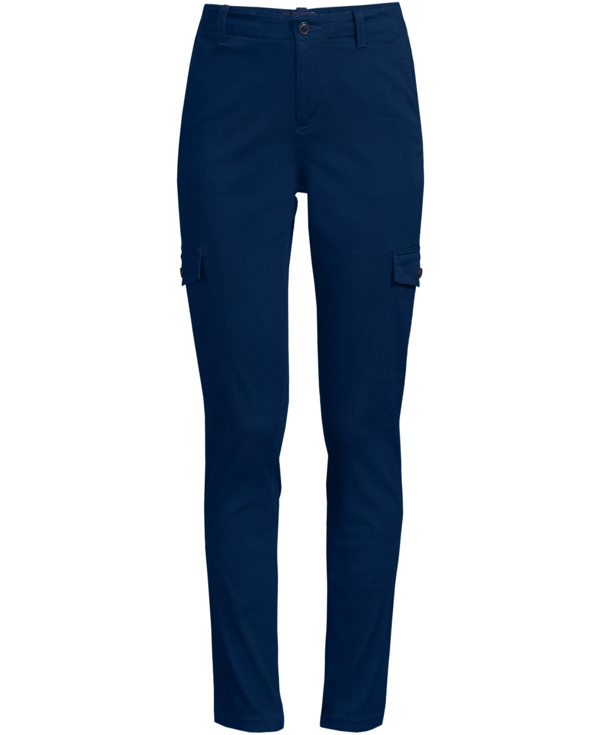 Lands' End Petite Mid Rise Slim Cargo Chino Pants