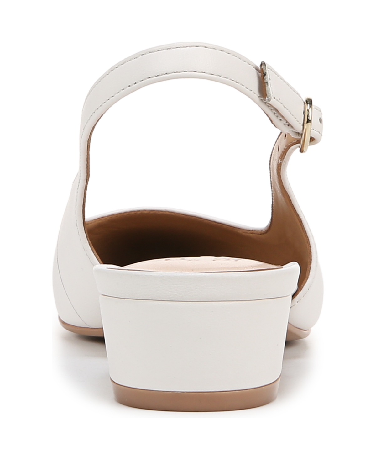 Naturalizer Banks-Sling Slingbacks -Porcelain Faux Leathe