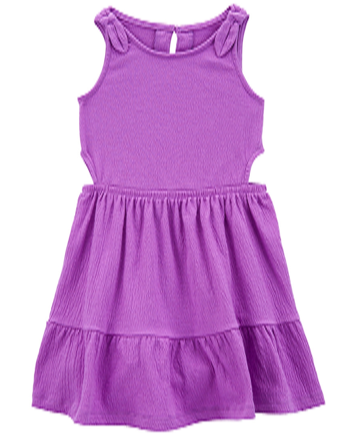 Carter's Babies' Toddler Girls Knit Gauze Casual Dress In Purple