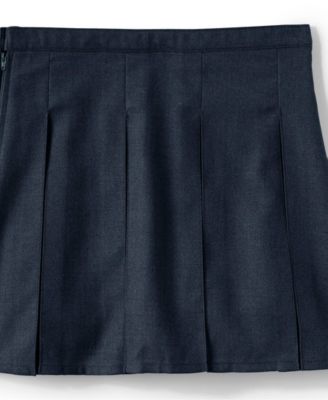 Big Girls Box Pleat Skirt Top of Knee