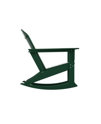 Outdoor Patio Poly Adirondack Rocking Chair Rocker