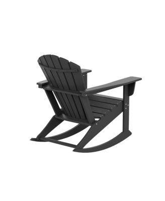 Outdoor Patio Poly Adirondack Rocking Chair Rocker