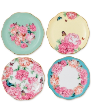 ROYAL ALBERT MIRANDA KERR FOR ROYAL ALBERT TIDBIT PLATES SET OF 4