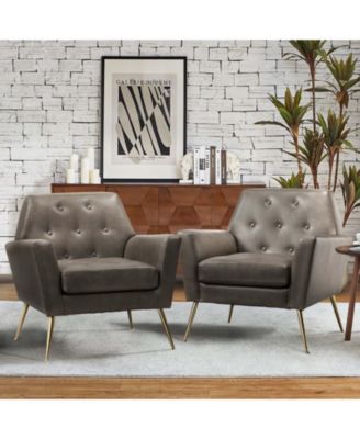Modern Faux Leather Accent Chair for Living Room Bedroom