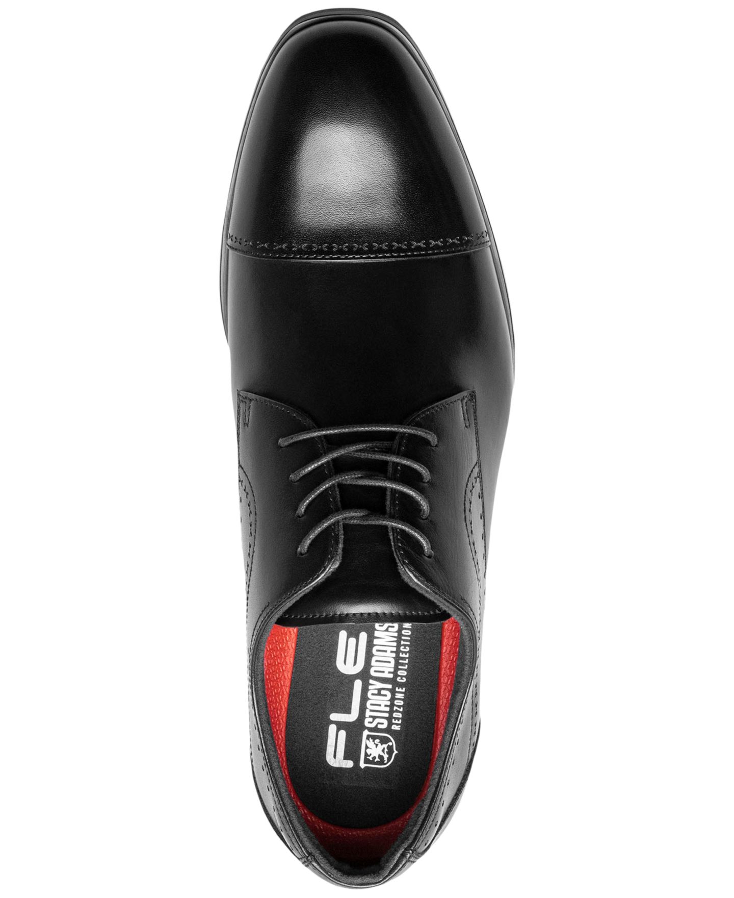 Мужские туфли Stacy Adams Bryant Lace-Up Cap-Toe Oxford Dress Shoes, цвет: Чёрный — фото 6