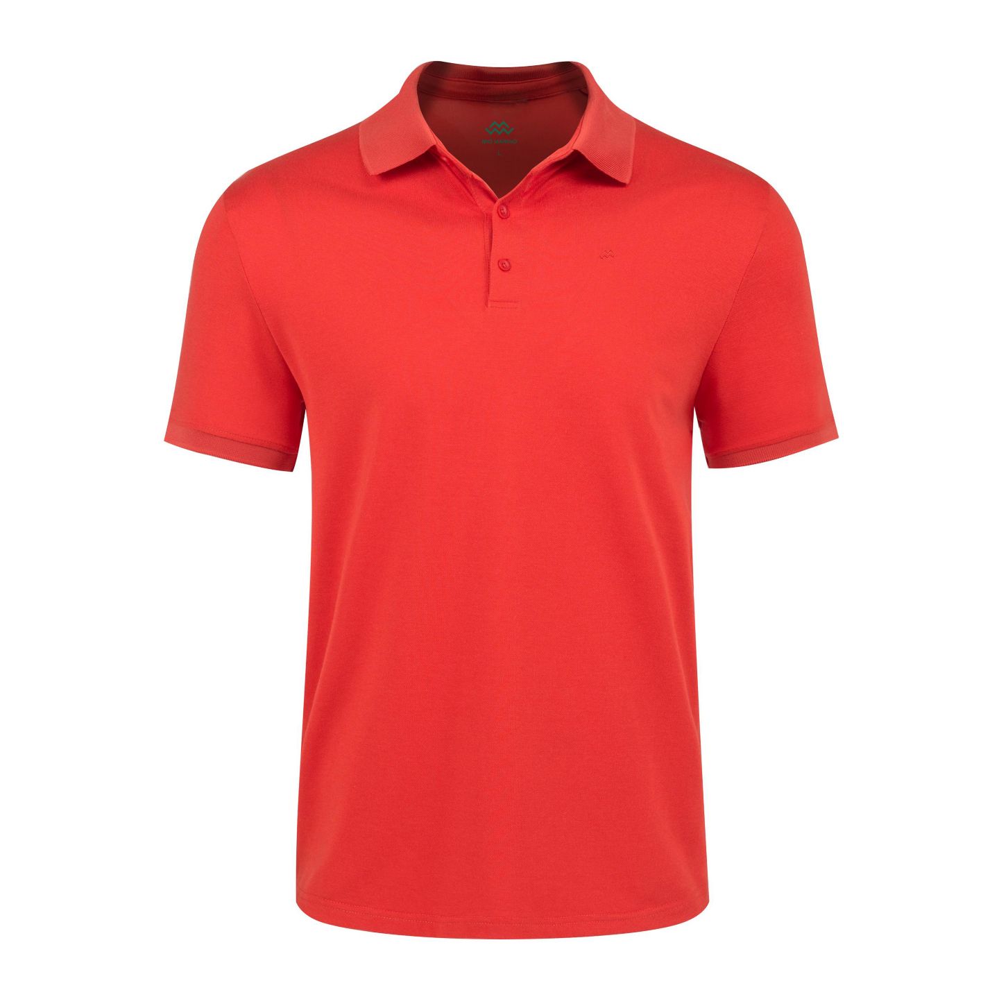 Мужская рубашка Mio Marino Classic-Fit Cotton-Blend Pique Polo Shirt Big & Tall, цвет: Красный — фото 1