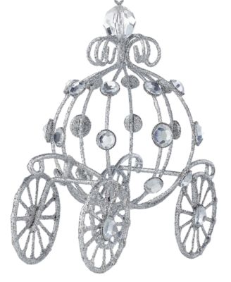 Jeweled Classics Glittered Pumpkin Carriage Ornament, Exclusively at Macy's