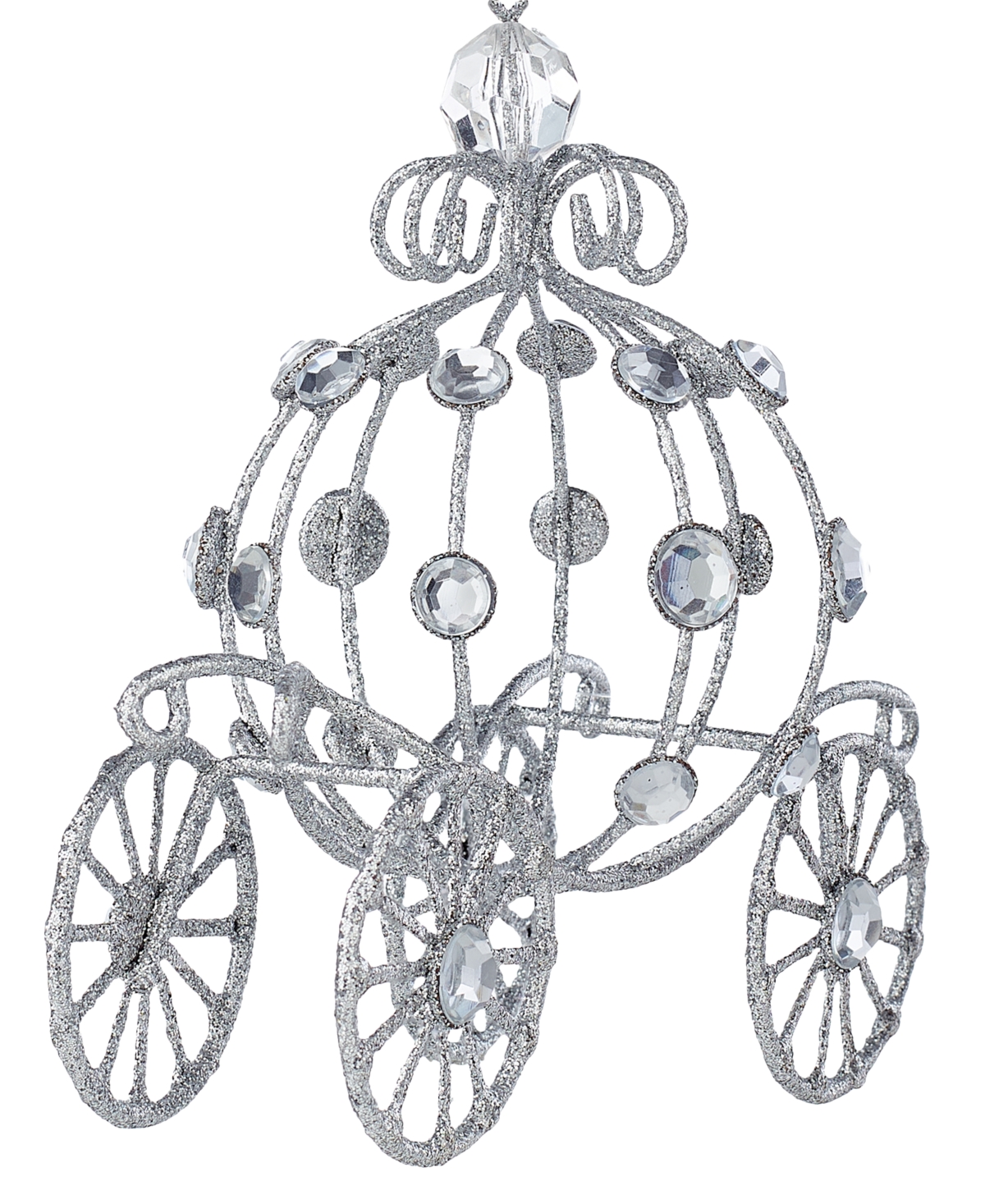 Holiday Lane Jeweled Elegance Glittered Pumpkin Carriage Ornament, Exclusively At Macy's In No Color