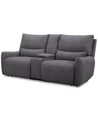 Olper 3-Pc. Fabric Zero Wall Sofa with 2 Power Recliners and 1 Console