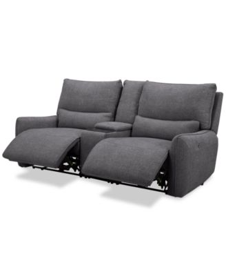 Olper 3-Pc. Fabric Zero Wall Sofa with 2 Power Recliners and 1 Console