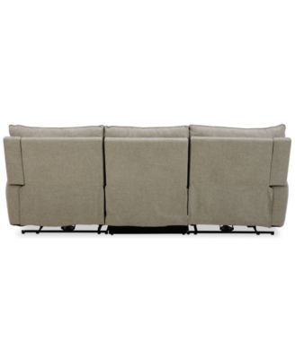 Olper 3-Pc. Fabric Zero Wall Sofa with 2 Power Recliners Chairs, Created for Macy's	