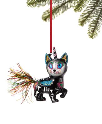 Holiday Lane Day of the Dead Sugar Skull Cat Ornament, Exclusively at ...