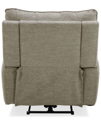 Olper Zero Wall Fabric Recliner, Created for Macy's