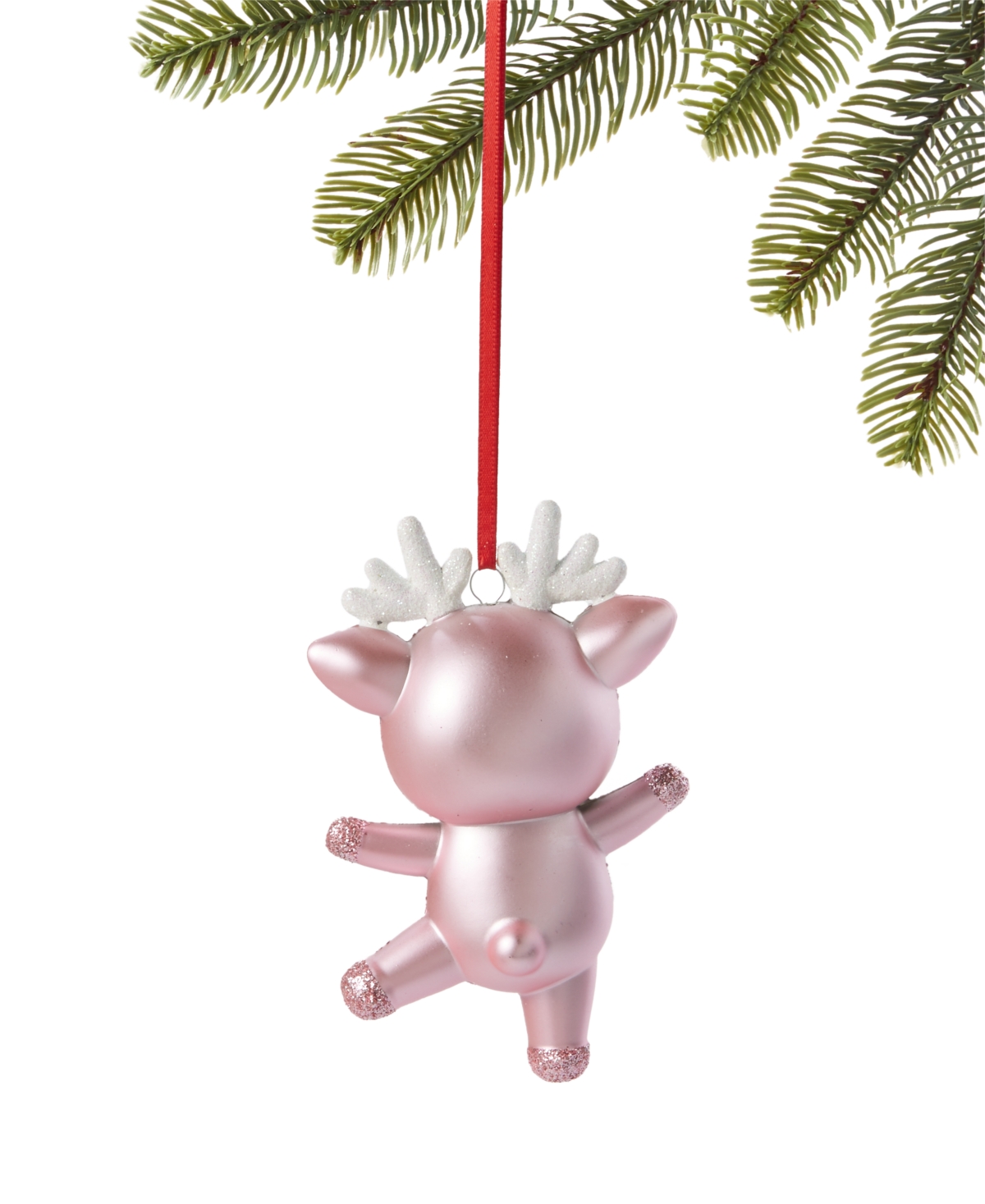 Holiday Lane Baby's First Pink Deer Ornament, Exclusively At Macy's In No Color