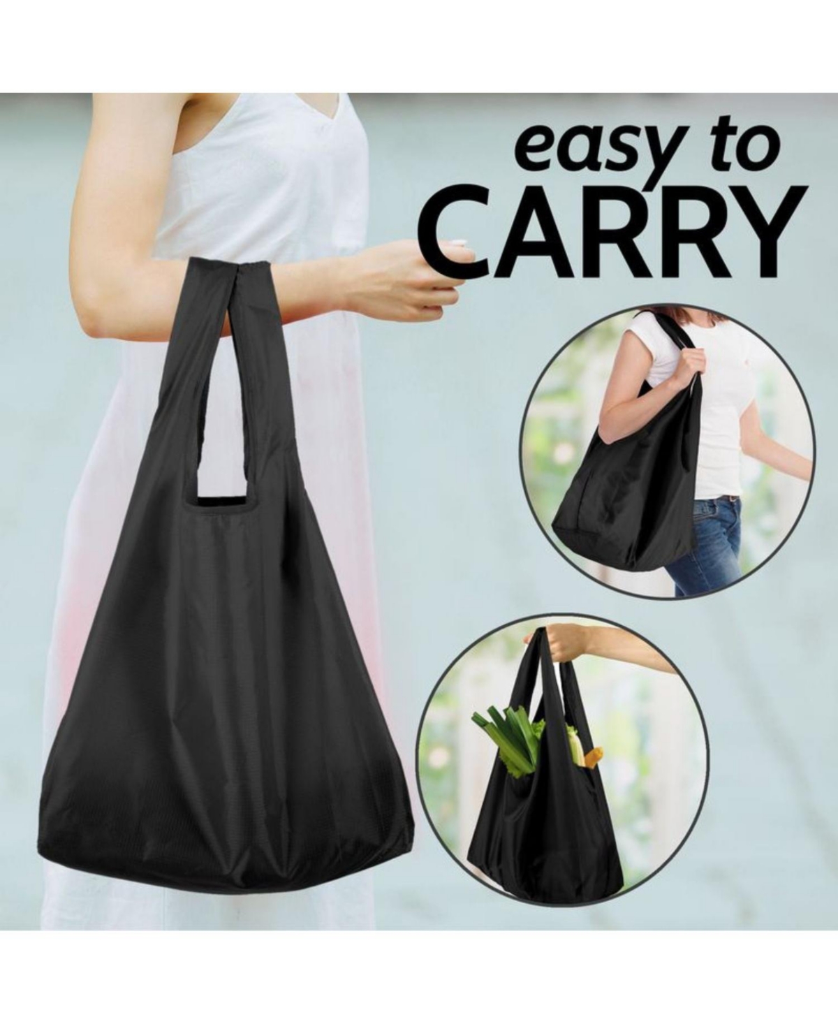 Zulay Kitchen 5 Pack 50 Pound Reusable Grocery Bags - Reusable Bags With Handles - Assorted 2