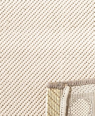 Courtyard CY7514 Beige and Dark Beige 5'3" x 7'7" Outdoor Area Rug