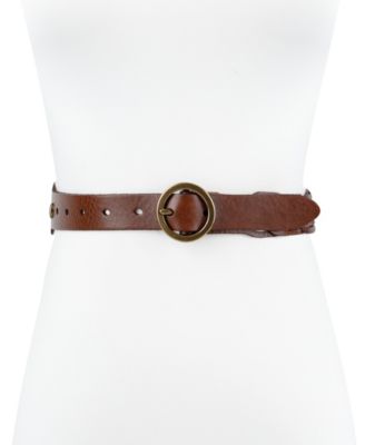 Women's Woven Leather Linked Casual Belt