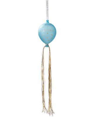 Holiday Lane - Baby's First Blue Balloon with Tassel Ornament