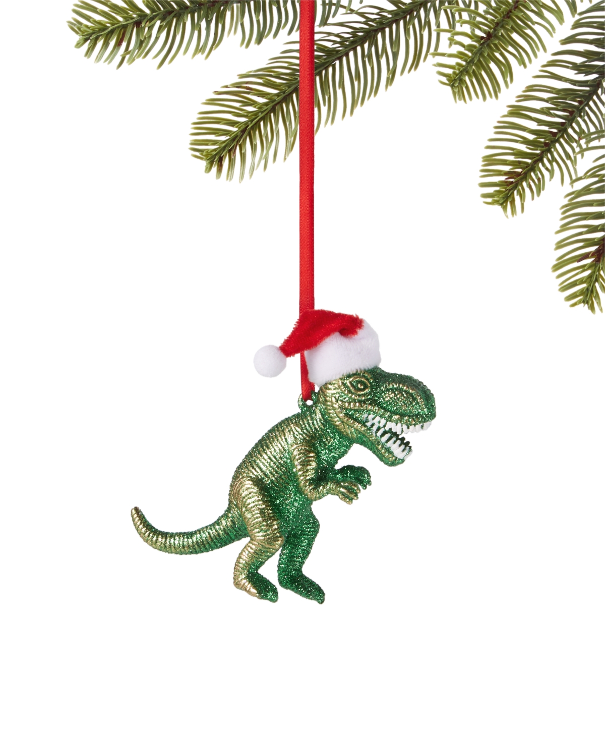 Macy's Holiday Lane All About You Dinosaur With Santa Hat Ornament, Exclusively At  In No Color
