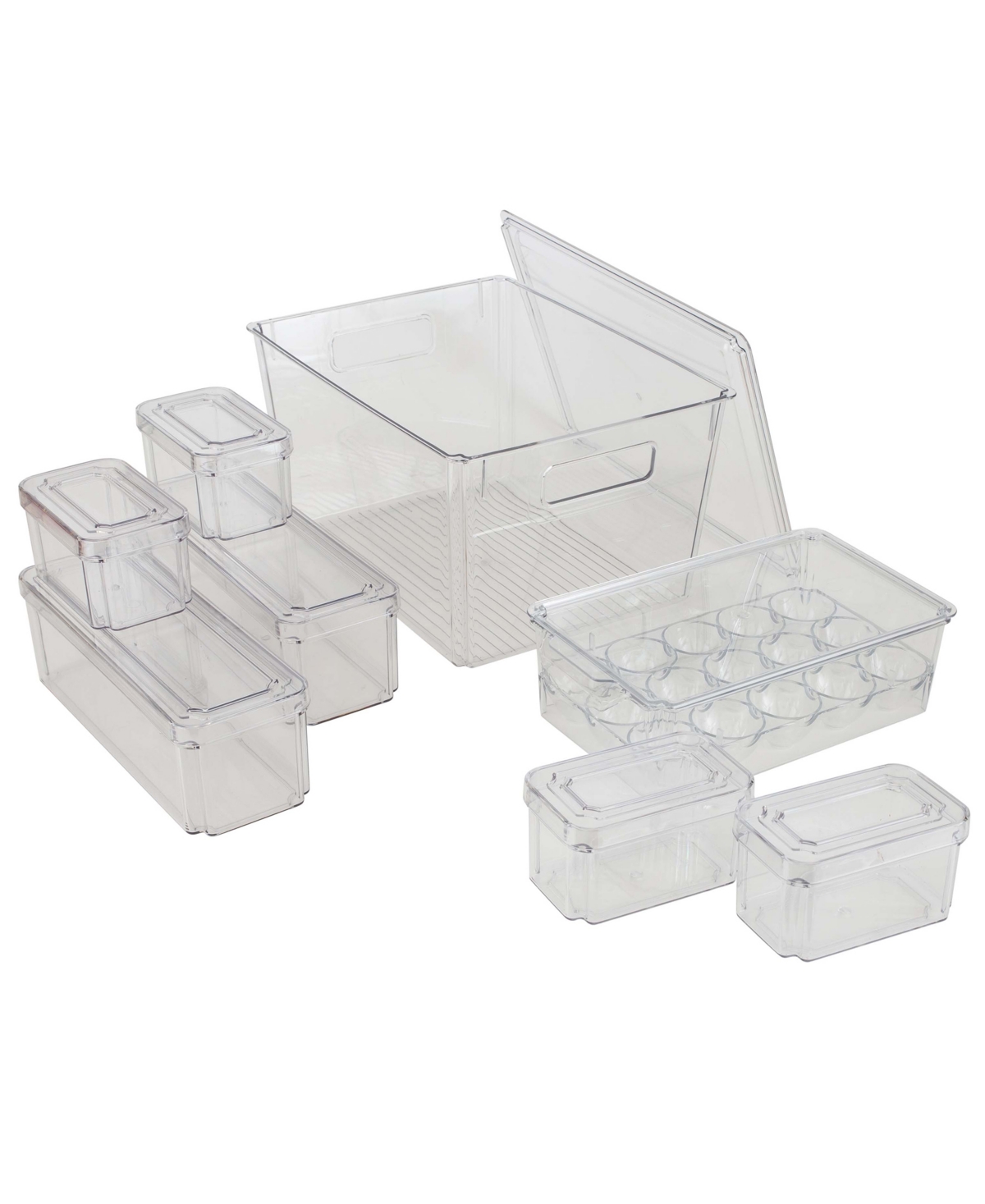 Shop Kitchen Details Set Of 8 Clear Refrigerator Organizers