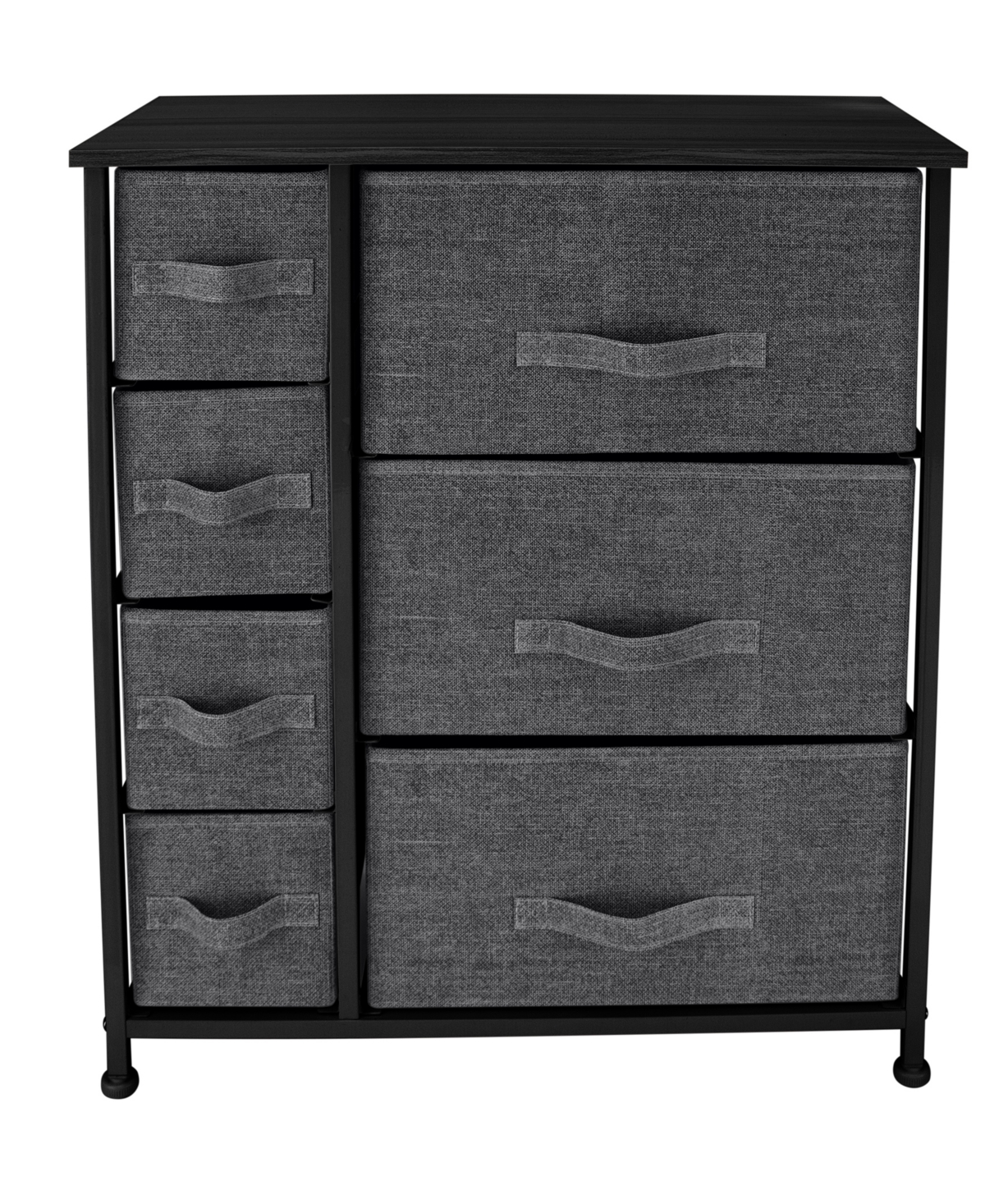 Shop Simplify 7 Drawer Storage Dresser In Grey