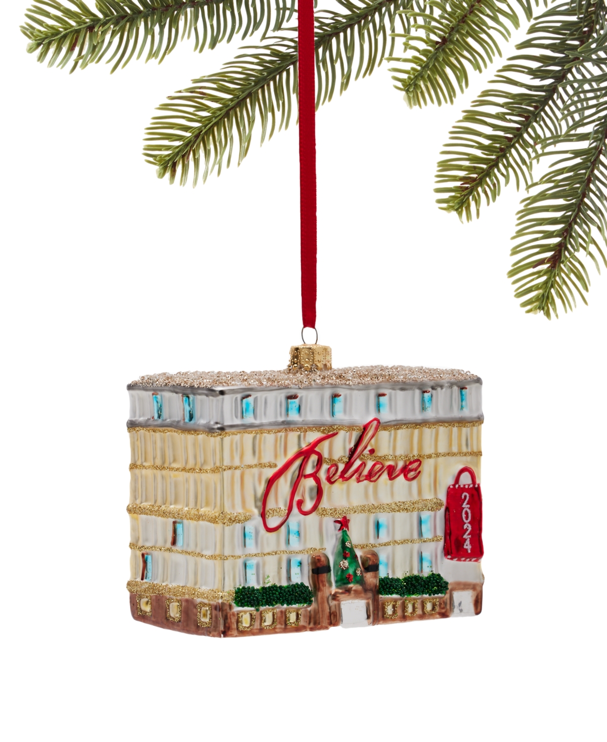 Holiday Lane Macy's Believe On A Storefront Ornament, Exclusively At Macy's In No Color