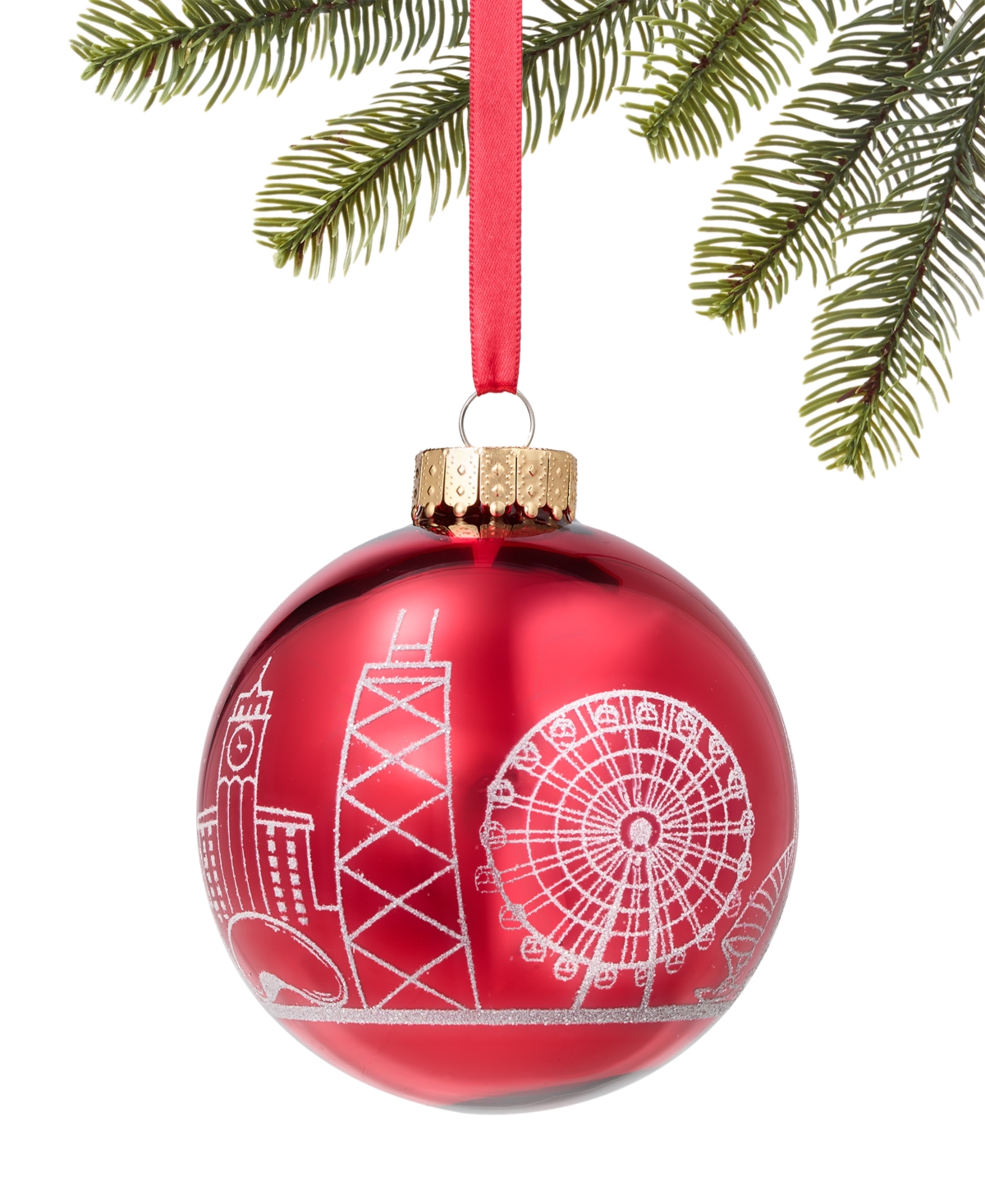 Holiday Lane Chicago Red Ferris Wheel Ornament, Exclusively At Macy's In No Color