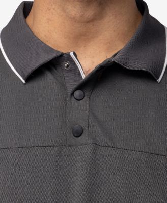 XRAY Men's Short Sleeve Pieced Pique Tipped Polo