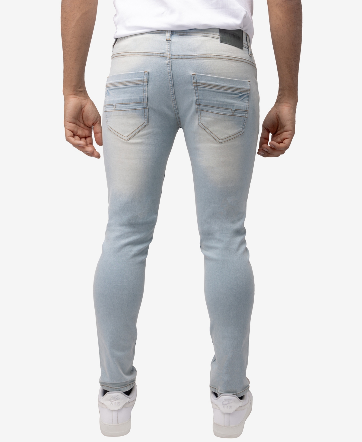 Shop X-ray Men's Skinny Fit Jeans In Light Blue