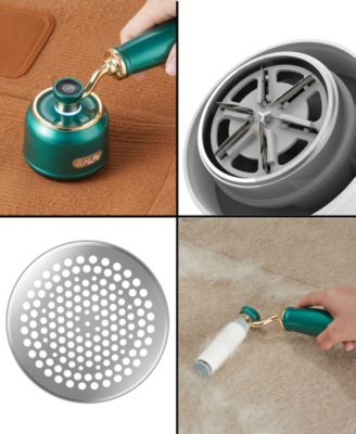 Retro Edition Duopress Handheld Steamer Iron and Fabric Shaver  Lint Roller Set Titanium