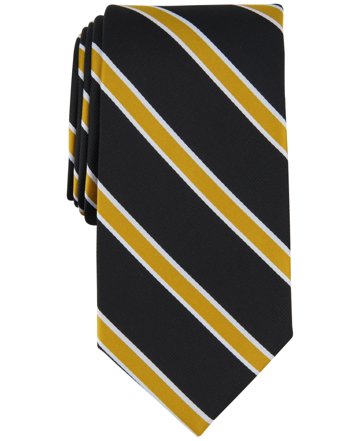 Tayion Collection Men's Alpha Phi Alpha Stripe Tie In Black