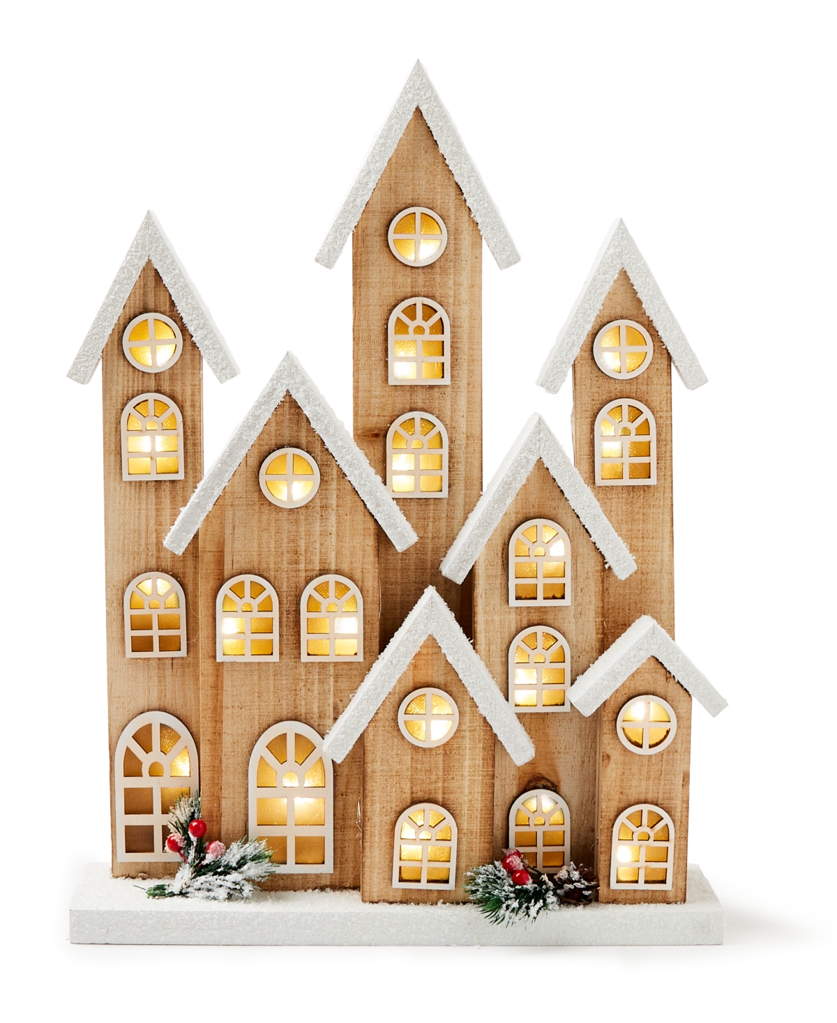 Holiday Lane Woodland Light-up House Tabletop Decor, Created For Macy's In No Color