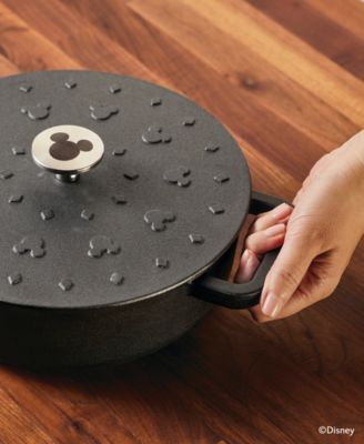 Disney Monochrome 3 Quart Cast Iron Shallow Casserole