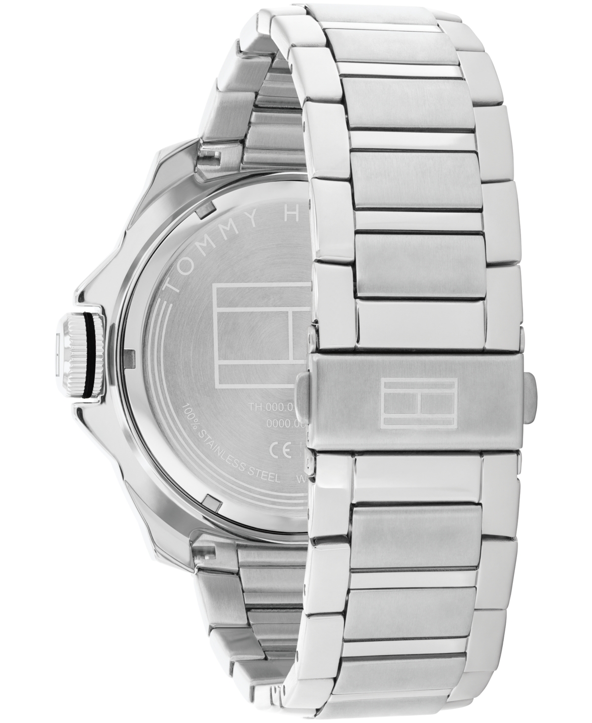 Shop Tommy Hilfiger Men's Quartz Silver Stainless Steel Watch 46mm In Black