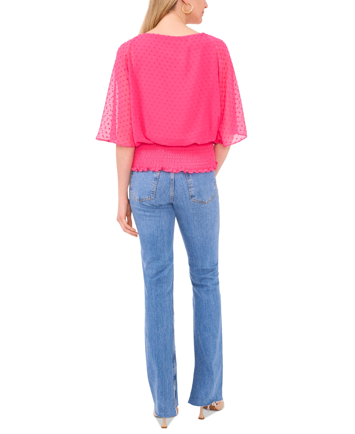 Sam & Jess Women's Smocked-Waist Top