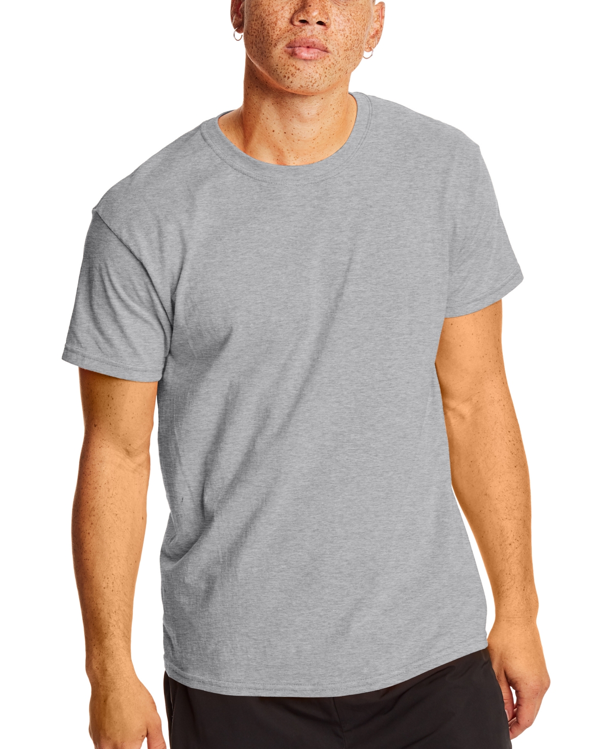 Hanes X-temp Men's Short Sleeve Crewneck T-shirt, 2-pack In Gray