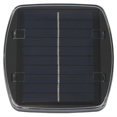 Outdoor Steel Cantilever Offset Patio Umbrella with Solar LED Lights, Air Vent, Crank, and Base - 9'