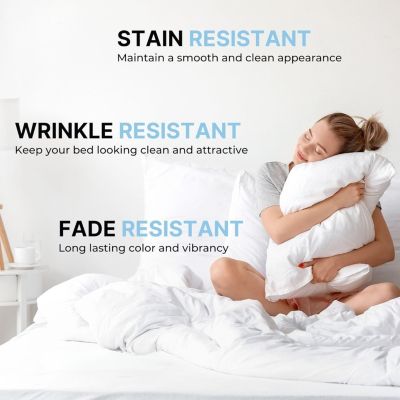 Pillowcase Set of 4 Soft Double Brushed Microfiber - Queen