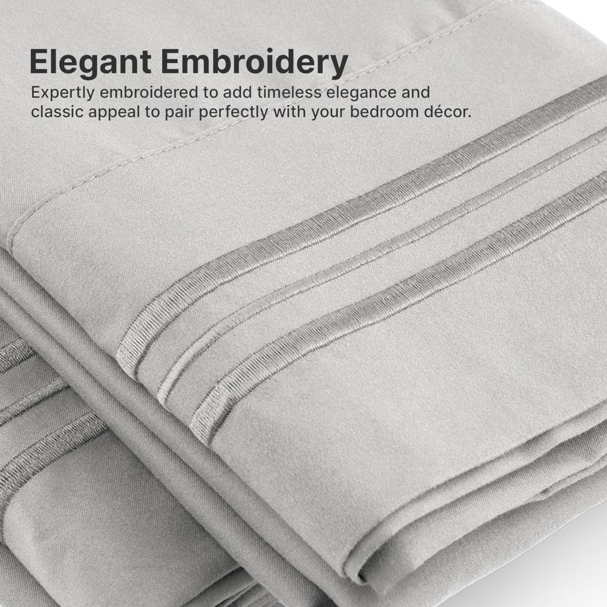 Cgk Unlimited 5 Piece 100% Cotton 400 Thread Count Sheet Set -
