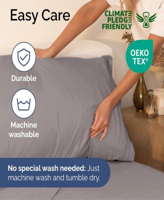 4 Piece Deep Pocket Microfiber (Muted, Vibrant, Heathered) Sheet Set - Full