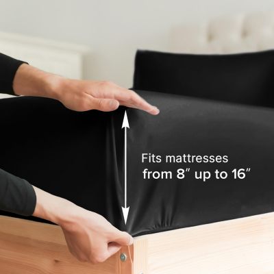 Solid Microfiber 6-Pc. Sheet Set, Queen