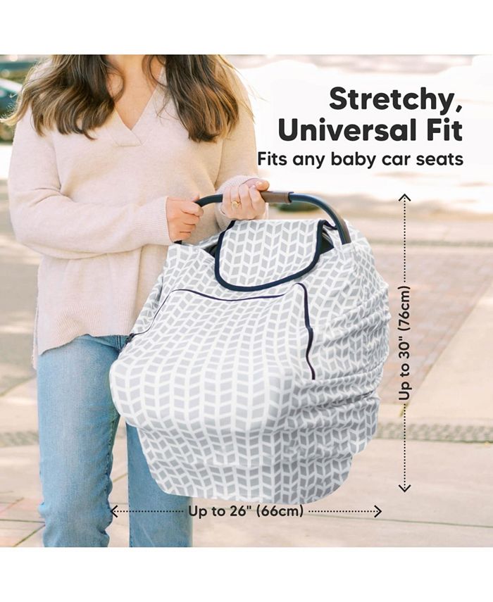 KeaBabies Warmzy Baby Car Seat Cover, Universal Stretch Fit Infant