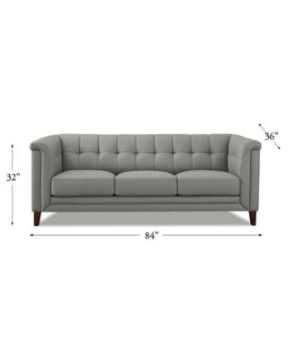 Arvo 84" Top Grain Leather Sofa